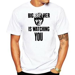 เสื้อยืดผ้าฝ้ายพิมพ์ลายขายดี เสื้อยืด พิมพ์ลาย big brother is watching you 1984 George Orwell สีเหลือง สําหรับผู้ชาย และ