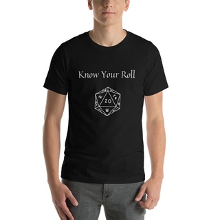 [S-5XL] เสื้อยืด พิมพ์ลาย Know Your Roll RPG Dungeons and Dragons DEgkbd47BGepii56 สไตล์คลาสสิก