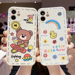 เคสซิลิโคนนิ่ม ลายการ์ตูนหมี สําหรับ Infinix Hot 30 20 10 9 Play 20s 12i 11s NFC 10s Note 12 G96 G99 Smart 7 4 6 HD Plus Tecno Spark 6 Go 8C 10 Pro POP 5 LTE ฝาครอบ ST02