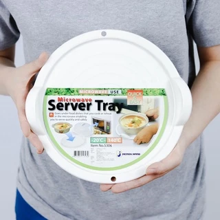 Micronware รุ่น 5306-5307 ถาดรองอุ่นอาหารในไมโครเวฟ Microwave BPA Free(ใช้คู่กับฝาครอบ 5303 - 5304)