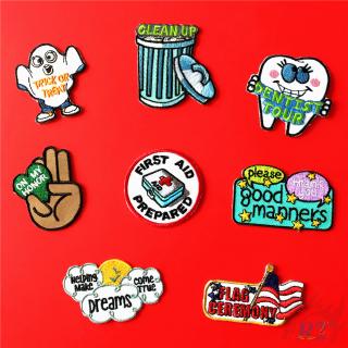 ☸ VSCO -  Take Care of The Teeth / Environment Patch ☸ 1Pc Diy Sew on Iron on Badges Patches