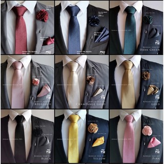 MEN IN TIE เนคไทรุ่น Korean Silk สำหรับออกงานในโอกาสพิเศษ / งานแต่งงาน / เจ้าบ่าว และอื่น ๆ