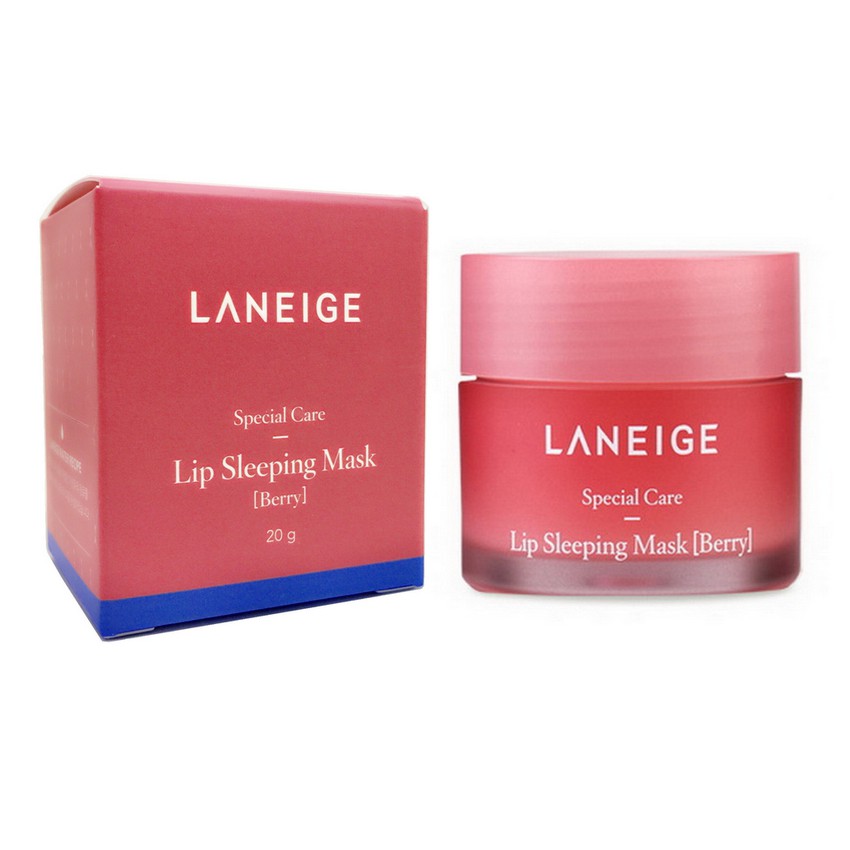 Laneige-Lip Sleeping-Mask Berry-with Lip-Brush 20g แปรงปัดแก้ม แปรงไฮไลท์แปลงแต่งหน้า ขายส่ง brush-set เดรส Makeup-brush สินค้าขายดี ลดราคา ชุด