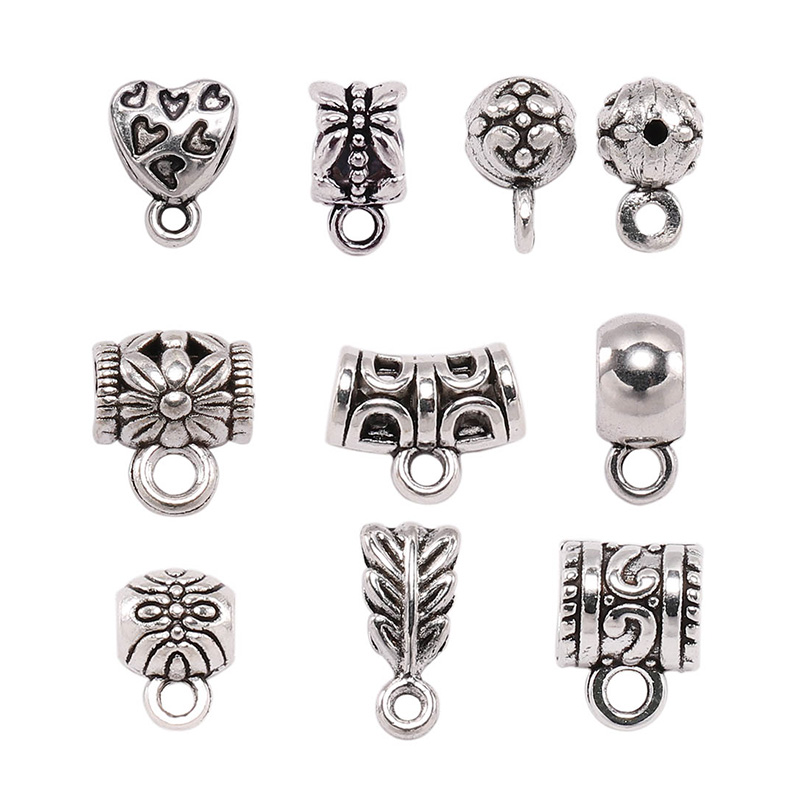 St.kka 20 ชิ้น/Batch โลหะ Retro จี้ลูกปัด DIY สร้อยคอสร้อยข้อมือจี้