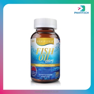 Real Elixir Fish Oil 1000 mg. น้ำมันปลา เรียล ฟิช ออยล์ 100 แคปซูล