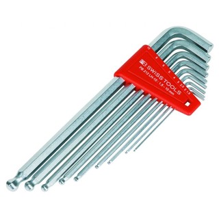 PB Swiss Tools ประแจหกเหลี่ยม หัวบอล ยาว (ชุด) PB 212LH-6 / PB 212LH-8 / PB 212LH-10 (Ball point hex key L-wrench sets)