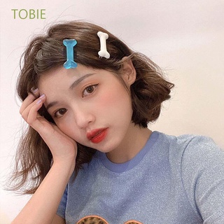 TOBIE Fashion Women Hair Pin Harajuku Hair Decorations Bone Shaped Hair Clips Bone Shaped Fix Fringe Barrette Candy Color Headwear Sweet Cartoon Bone Korean Style Hair Clips/Multicolor