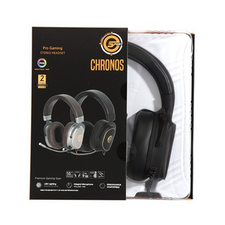 HEADSET (หูฟัง) NEOLUTION E-SPORT CHRONOS RGB VIRTUAL 7.1 สีน้ำตาลเงิน