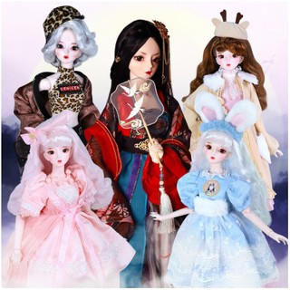 Dream Fairy ตุ๊กตา BJD 62 ซม. joint body white skin doll with clothes/shoes