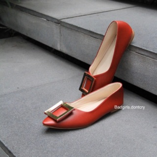 Material shoes - dark red