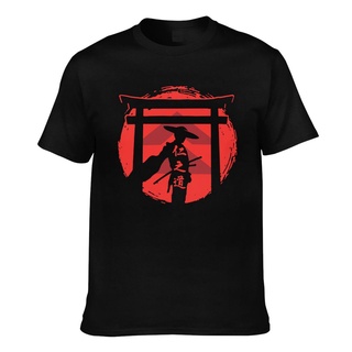 T-shirt  เสื้อยืด พิมพ์ลายกราฟิก Ghost Of Tsushima ดีไซน์ใหม่S-5XL