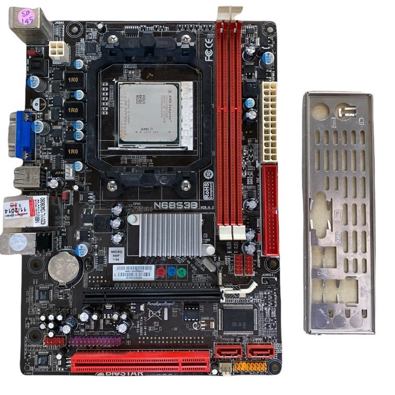 ชุดเซ็ต CPU SEMPRON LE-145 พร้อม MB BIOSTAR N68S3B สินค้ามือสอง มีเพจหลัง ประกันร้าน สินค้าพร้อมจัดส