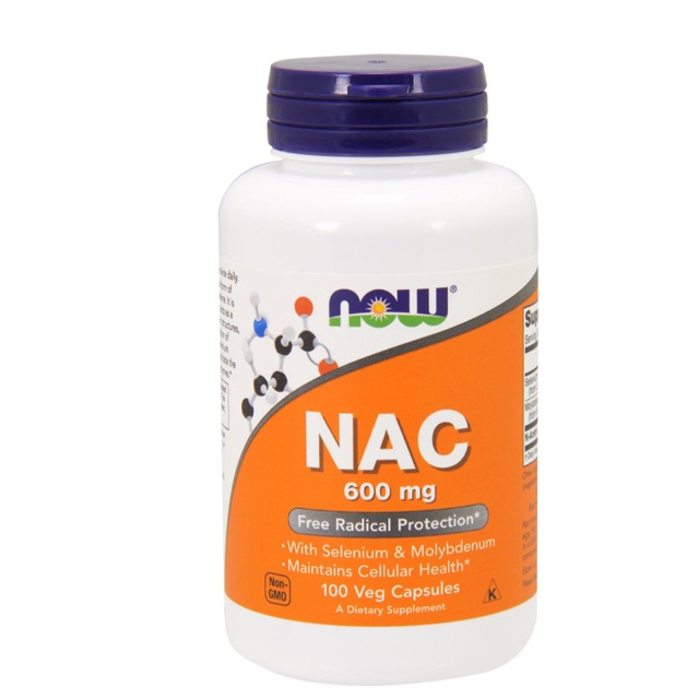NAC ซีสเทอีน, N-acetyl-L-cysteine	600mg หรือ500mg100 หรือ250 capsule หรือ60capsule หรือ1000mg