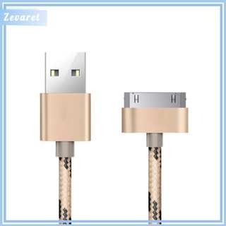 Zevaret สายชาร์จข้อมูล Usb 1 เมตร สําหรับ Iphone 4 4s And Ipad 2 3