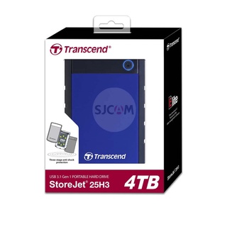 Transcend External HDD 4TB รับประกัน 3 ปี- มีใบกำกับภาษี-TS4TSJ25H3B