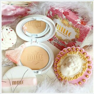 Mille มิลเล่ แป้งเค้ก Super Whitening Gold Rose Pact SPF48PA+++