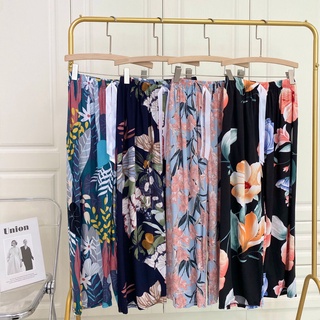 Bentoy*พร้อมส่ง*กางเกงนอนกางเกง4ส่วนผ้านิ่มลายดอกใส่สบายมากๆ…