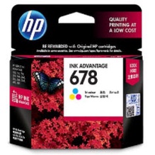 ตลับหมึก HP 678 Color Ink Cartridge ของแท้  ประกันศูนย์ HP