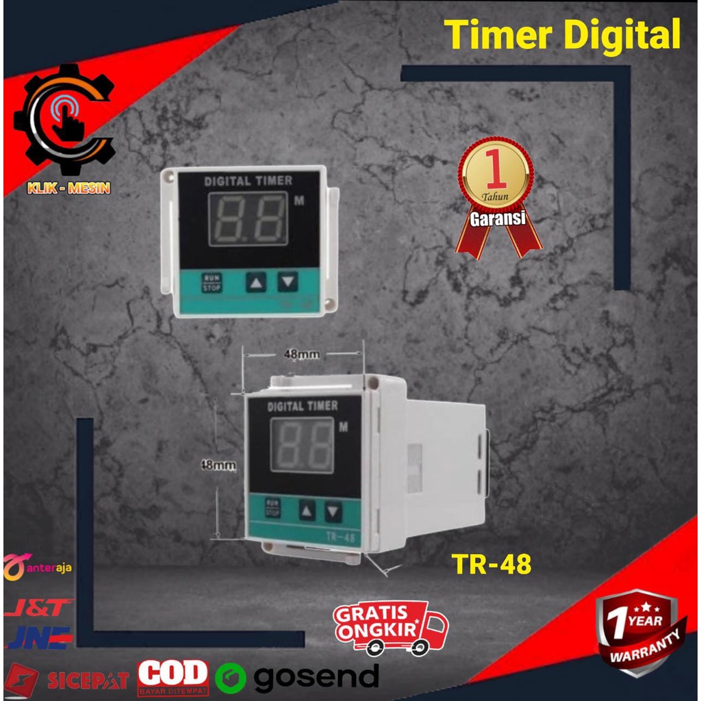 Tr-48 Gas Deck Oven Digital Timer อะไหล่เตาอบแก๊สอัตโนมัติ