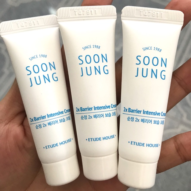 พร้อมส่ง Etude House Soon Jung 2x Barrier Intensive Cream 7 ml Shopee Thailand