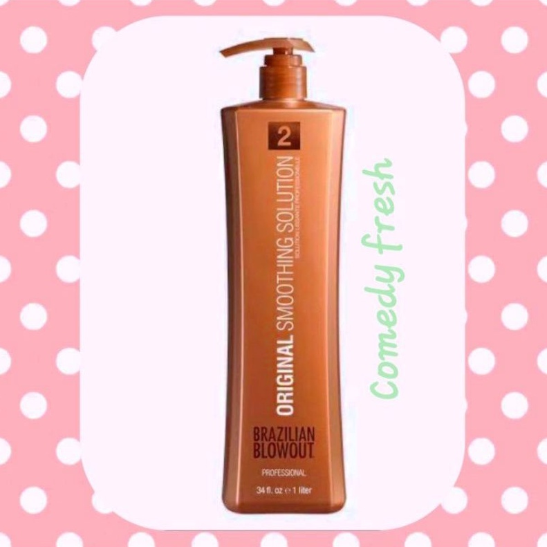 พร้อมส่ง 1ขวดสุดท้ายคะ ของเข้าใหม่เดือนหน้าคะ🧡🌈Brazilian blowout Step2 original smoothing 1,000ml🌈🧡