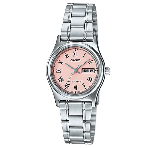 Casio Standard นาฬิกาข้อมือผู้หญิง สายสแตนเลส รุ่น LTP-V006D-4A