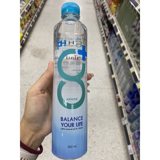 น้ำดื่ม อัลคาไลน์ น้ำแร่ธรรมชาติ พีเอช 8+ ตรา เอท พลัส … 552 Ml. Balance Your life 100% Natural Ph 8+ Water