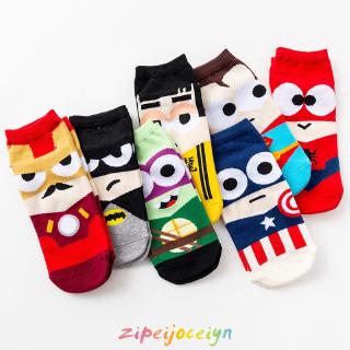 Mens cartoon ankle socks