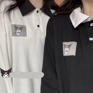 ✪เสื้อท็อปส์ สไตล์ญี่ปุ่น✪Kuromi เสื้อกันหนาวแขนยาว ทรงหลวม เข้ากับทุกการแต่งกาย แฟชั่นฤดูใบไม้ร่วง สําหรับผู้หญิง 2022