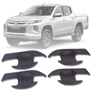 เบ้ารองมือ เบ้ามือจับประตูกัน MITSUBISHI ไทรทัน เบ้าหลุม มิตซูบิชิ TRITON ปี 2019 สี ดำด้าน