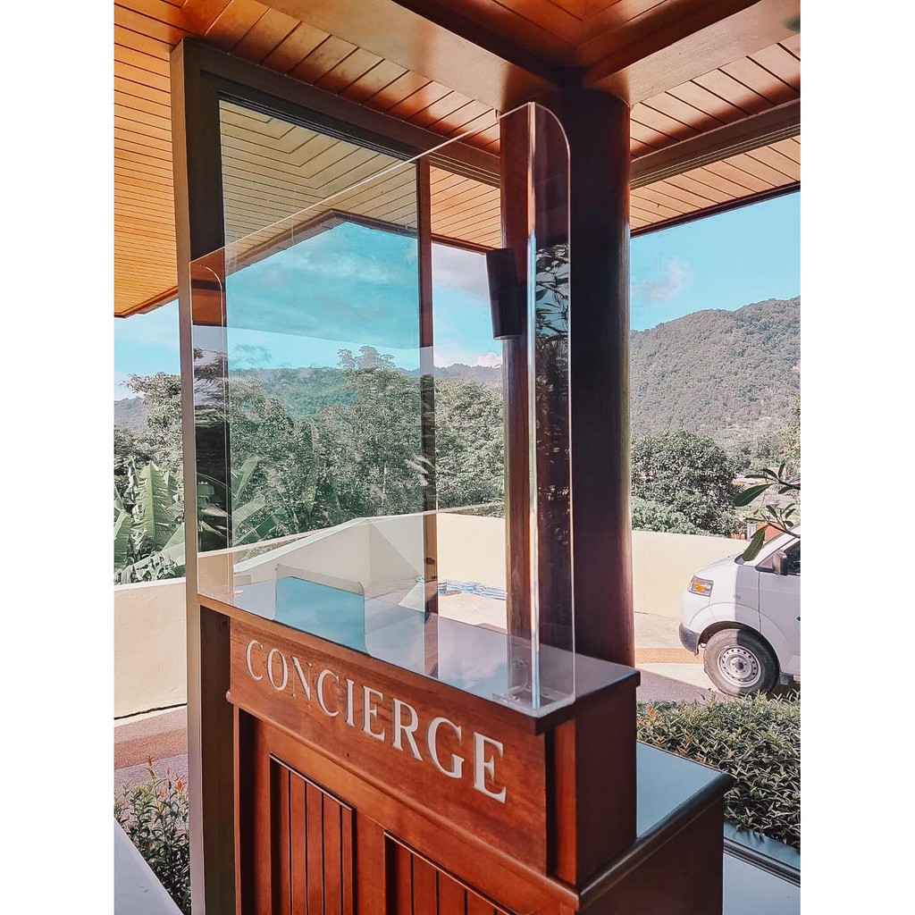 ฉากกั้นอะคริลิคใส ความหนา 3 มม. ขนาด100X80X10ซม. - รูปที่ 5