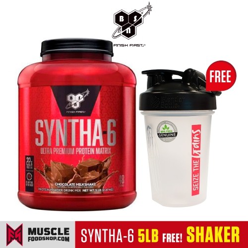 [ส่งฟรี ] BSN Whey Protien Syntha-6 Chocolate MIlkshake 5lb เวย์โปรตีน