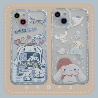 Cartoon Clear Phone Case for Vivo V23 Pro V21E V21 E Y17 Y15 Y3 Y30 Y20 Y51 2020 Y95 Y93 Y91 Y91i Y91c U1 S12 Pro Y73 Cinnamoroll Transparent Camera Protection Cute Soft Cover