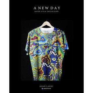 A NEW DAY 181 เสื้อสกรีนเต็มตัว สไตล์ญี่ปุ่น ลาย MELT