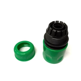 ข้อต่อสวมเร็วสายยาง4หุน ต่อกับก๊อกน้ำ ไม่มี stop valve (รดน้ำ ล้างรถ) [HCS-12]