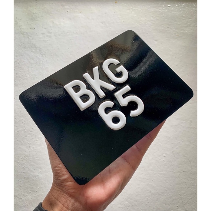 NO PLAT/PLATE KETUK BESI ALUMINIUM (คุณภาพสูงสุด)