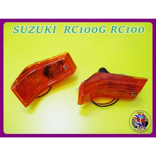 ไฟเลี้ยวหน้า  1ชุด -  SUZUKI  RC100G RC G RC100 Front Turn Signal Set