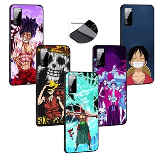 เคสโทรศัพท์มือถือนิ่ม ลาย One Piece Luffy Zoro Sab สีดํา สําหรับ Samsung Galaxy s21 s20 Ultra Lite Plus FE S21ultra s21fe s21+ s20+ s20ultra DN13