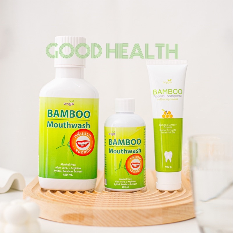 น้ำยาบ้วนปาก สมุนไพร แบมบู เม้าช์วอช Bamboo Mouthwash Good Health