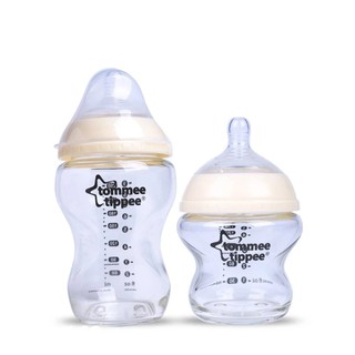 สินค้า Clearance Sale! Tommee Tippee ขวดนมแก้ว 5oz and 9oz รุ่น Closer to Nature ขนาด 5oz และ 9oz แพ็คคู่