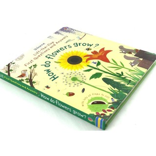 Usborne Lift the flap First How do flowers grow หนังสือภาษาอังกฤษสำหรับเด็ก Boardbook