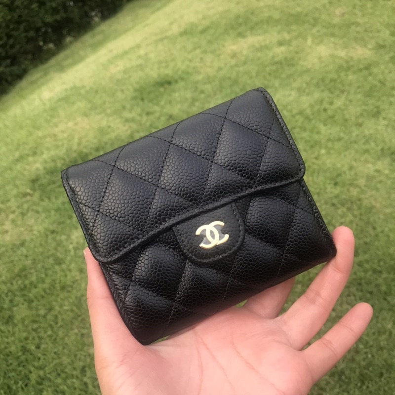 New Chanel tri fold wallet (holo31)