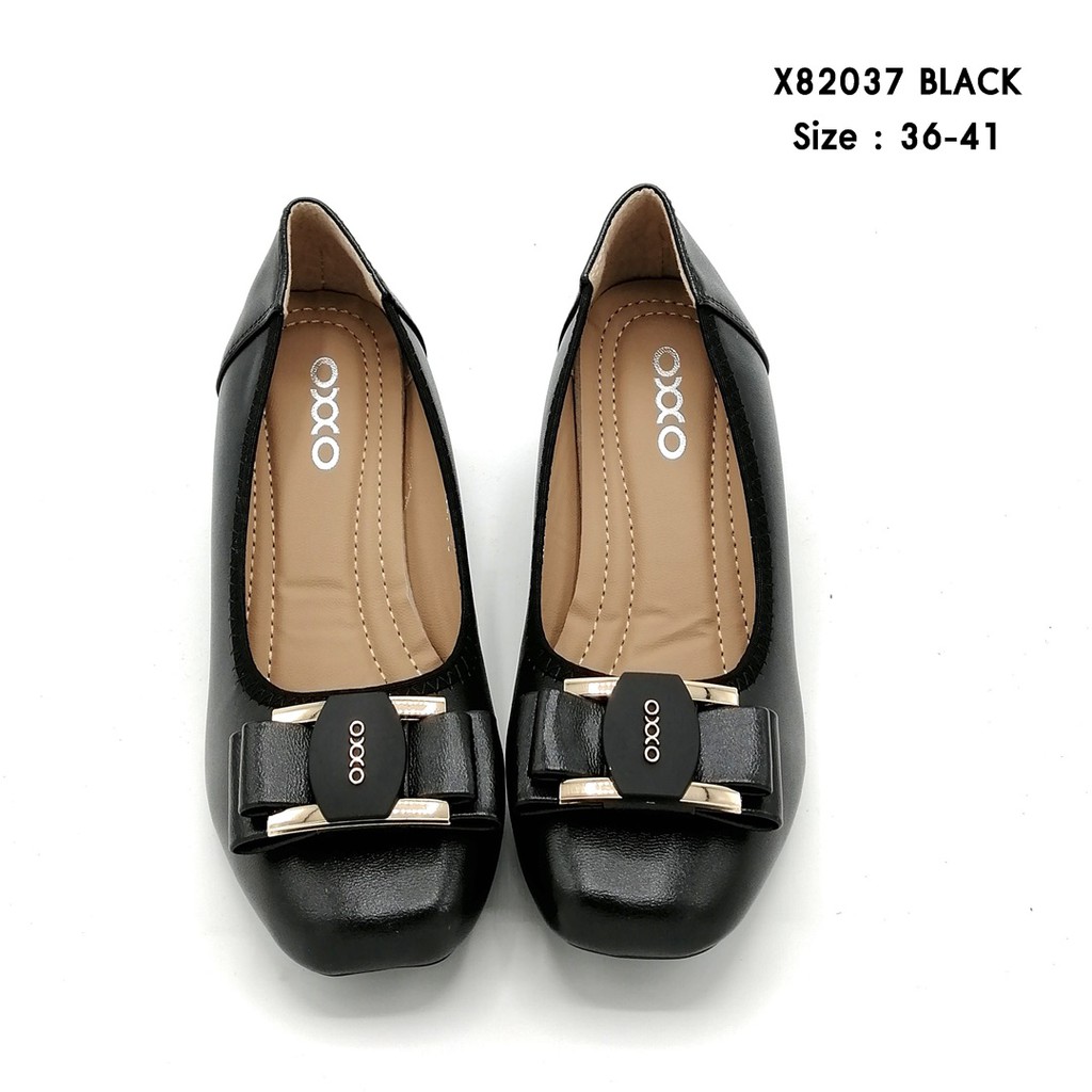 5okshop รองเท้าคัทชู  ใส่ทำงาน  เพื่อสุขภาพ หญิง ส้นpuสูง2นิ้ว หนังพียูนิ่ม พี้นนุ่ม น้ำหนักเบา X82037