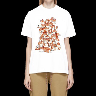 เสื้อลายหมา DF7 เสื้อยืด เสื้อยืดลายหมา สุนัขคอร์กี้ เสื้อยืดพิมพ์ลาย corgi dog T Shirt