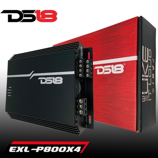 🔥งานเกาหลี🔥 เพาเวอร์แอมป์รถยนต์ DS18 รุ่นEXL-P800X4 คลาสAB กำลังขับ 800วัตต์ สำหรับขับลำโพงเสียงกลาง แหลม คุณภาพแนว SQ