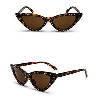 แว่นตา GAMT Cat eye Retro Rivet Acetate Frame Butterfly กรอบลายเสือ ประดับหมุด ของแท้ พร้อมส่ง