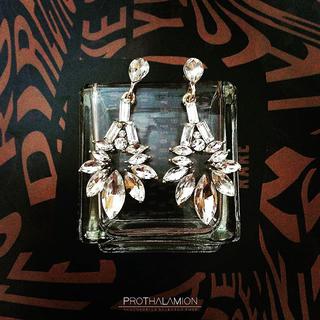 Luxury Elegance Gorgeous Swarovski Crystal Diamond Earrings : ต่างหู ต่างหูออกงาน ตุ้มหู เพชร คริสตัล สวารอฟสกี้