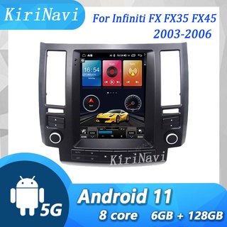 Tesla อุปกรณ์เสริมKiriNavi Vertical Screen Tesla Style 10.4&amp;quot; Android 11 Car Radio For Infiniti FX FX35 FX45 Car DVD