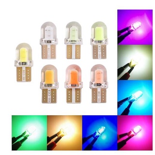 หลอดไฟซิลิกา led t10 w5w 194 led 168 COB 8SMD สีขาว สําหรับรถยนต์ 1 ชิ้น