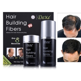 CSH Dexe Hair Building Fiber ไฟเบอร์เพิ่มผมหนา ปิดผมบาง ขนาด 22 กรัม รุ่น Hair-BuildingFibers-13sep-J1